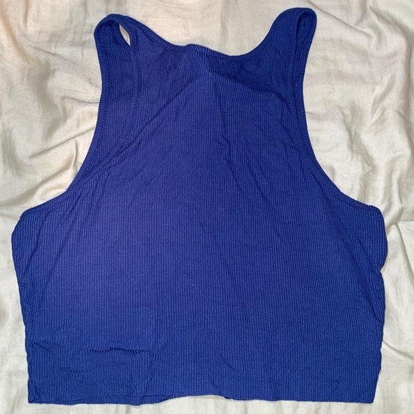NWT INTIMATELY FREE PEOPLE SEAMLESS MUSCLE TANK IN INDIGO SUPER SOFT LOOSE FIT - Picture 5 of 5